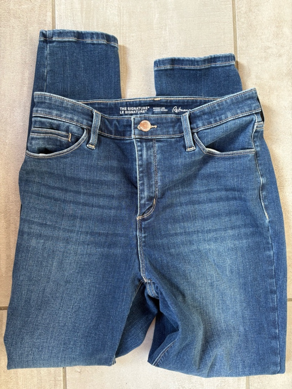 Reitmans Women's Dark Blue Skinny Jeans